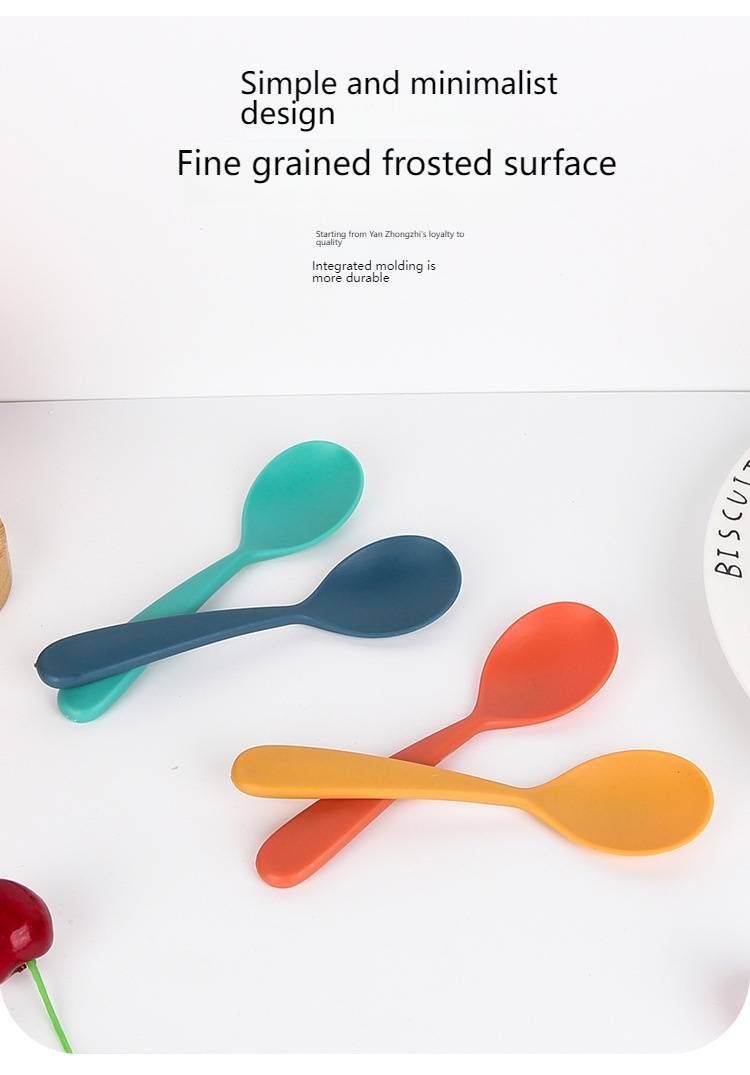 Umweltfreundliche Babylöffel aus Weizenstroh – Säuglingsfütterungsutensilien mit kurzem Griff für Pürees und Müsli (6er-Set, BPA-frei, nordischer Stil, verschiedene Farben)_voghion.com