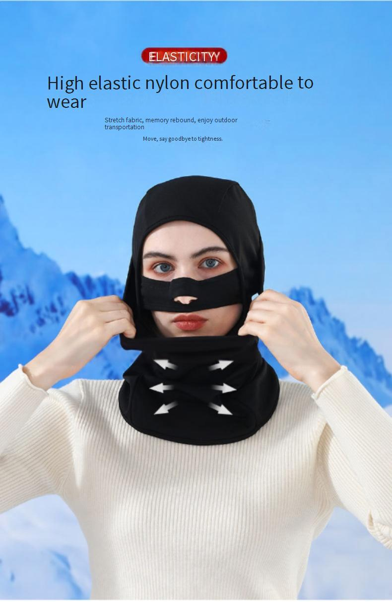 Passamontagna da sci ad asciugatura rapida Ruidong per uomo e donna - Maschera termica antivento per sport all'aria aperta, ciclismo e snowboard_voghion.com