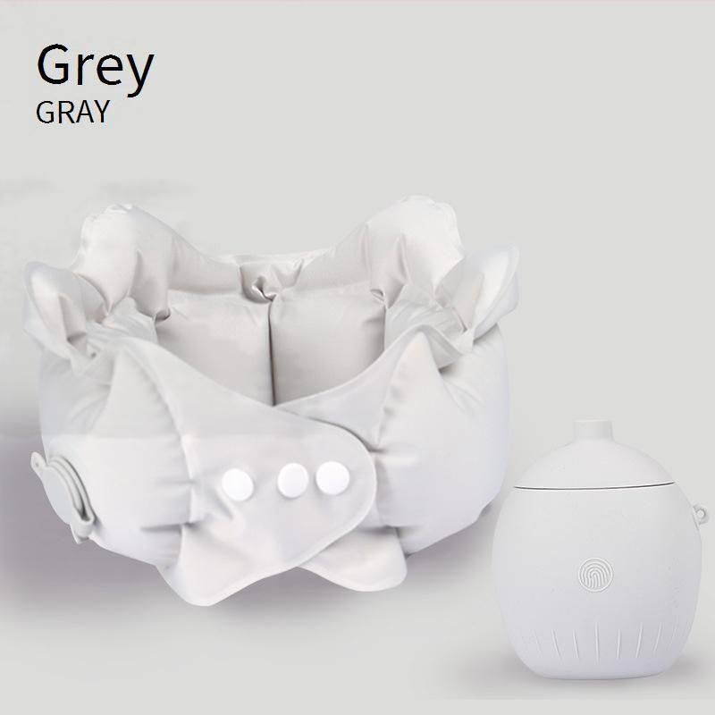 Inflatable Travel Neck Pillow - 360° Support, Portable U-Shaped Air Pillow For Airplane, Car & Office, Breathable Ice Silk Cover_voghion.com