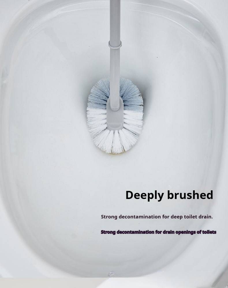 Long-Handle Curved Toilet Brush – Soft Bristles For Deep Cleaning, Scratch-Free, Ideal For Bathroom & Restroom_voghion.com
