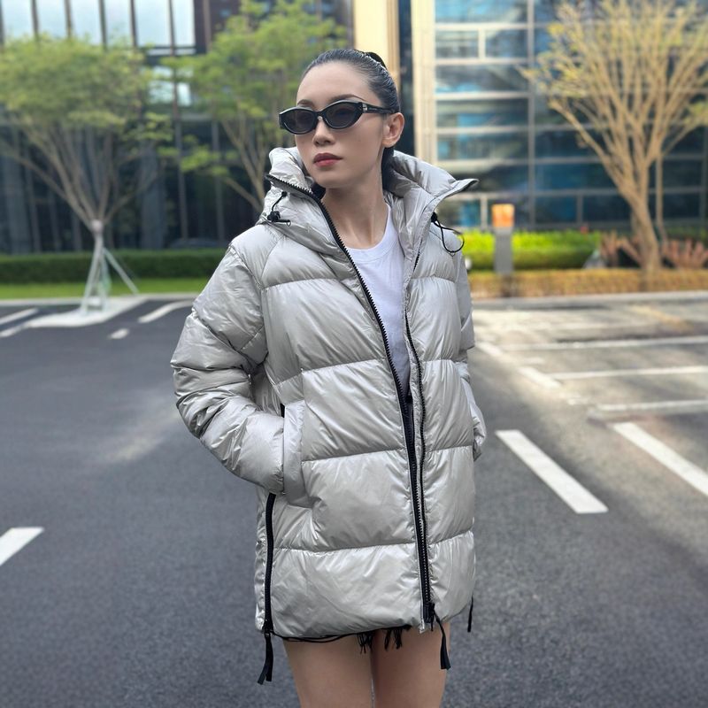 Reflektierende Pufferjacke für Damen und Herren – warmer Wintermantel aus Gänsedaunen mit silbernen/schwarzen Optionen, Streetwear-Mode, leicht und ultrawarm_voghion.com