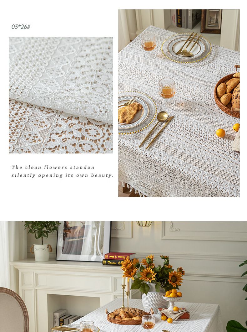 Tovaglia in pizzo bianco beige, decorazione per matrimonio, tovaglia retrò, tovaglia da tavolino, tovaglia con sfondo fotografico_voghion.com