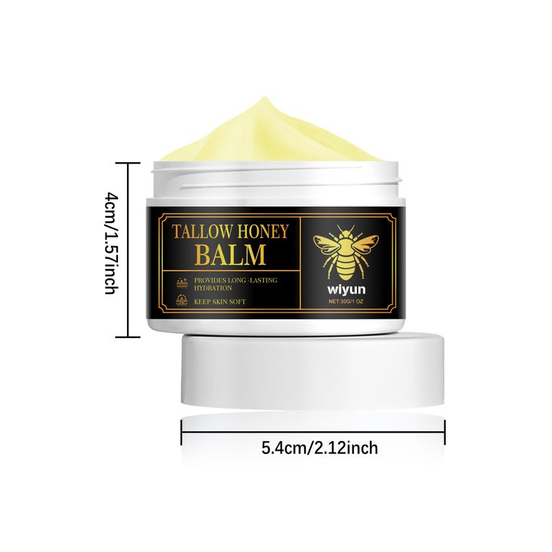 Tallow Honey Moisturizer, Soft and Smooth Facial Skin Hydrating Moisturizing Refreshing Moisturizing Skin Care Cream_voghion.com