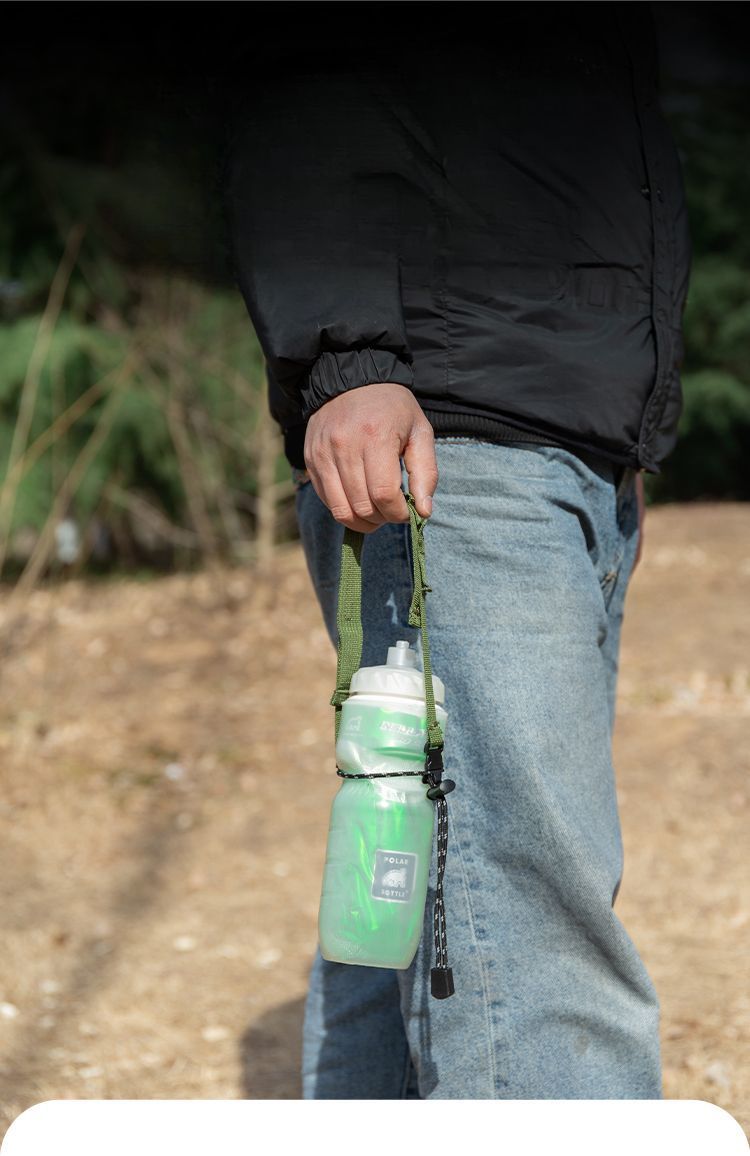 Correa para bebidas para acampar al aire libre, multifuncional, portátil, fija, para viaje, botella de agua mineral, almacenamiento de mano, cuerda colgante_voghion.com