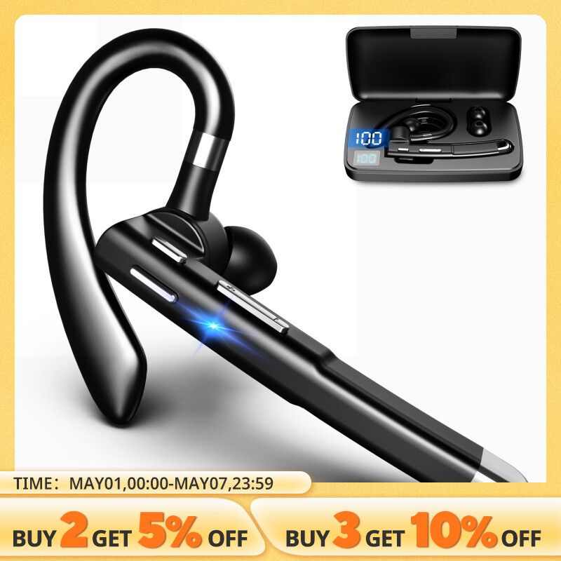 YYK520 Fone de ouvido Bluetooth com cancelamento de ruído esportivo à prova d'água com display digital_voghion.com