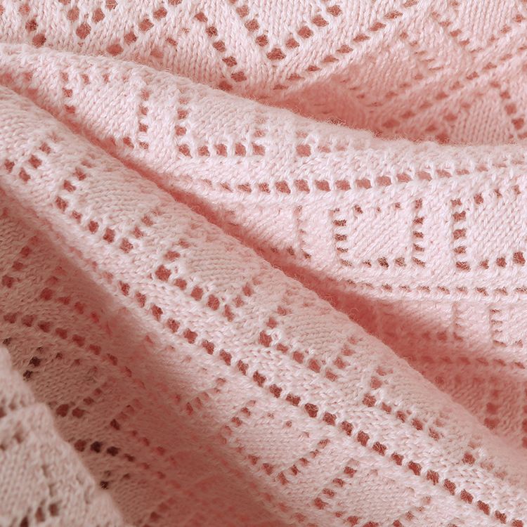 2021 Dünne Kinderkleidung Bestickter Hohlbaumwoll-Kinderpullover Europäischer und amerikanischer Außenhandel Mädchen Strickjacke_voghion.com