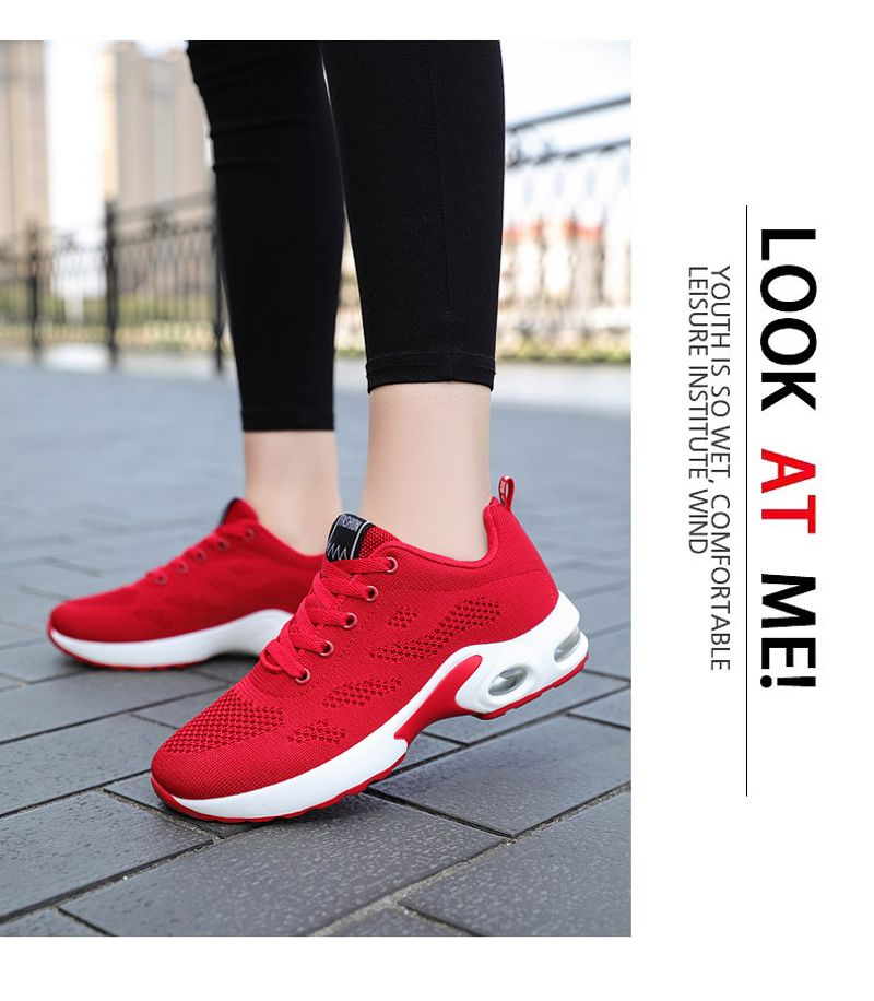 2023 Neue koreanische Version der Damen-Lässige, luftgepolsterte Laufschuhe, atmungsaktive Sportschuhe mit weicher Sohle_voghion.com