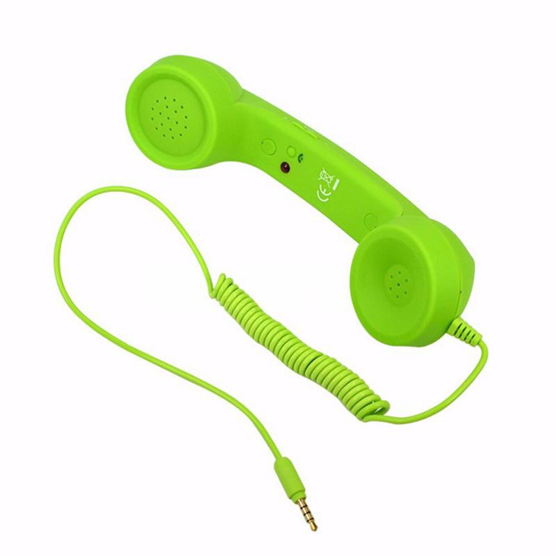 Mobile retro Phone Style Microphone Speaker Handle Headset Handset Universal Type_voghion.com
