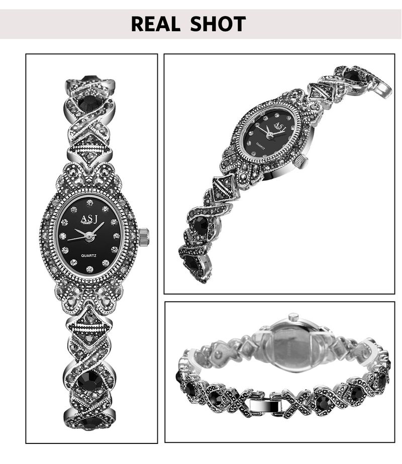 Women's Watch Diamond Set Vintage Simple Temperament Student Women's Quartz Watch_voghion.com
