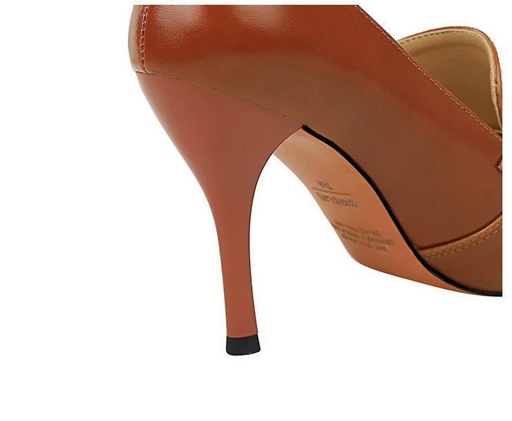 958-1 Wind Women's Pointed Toe, Shoes, High Heels, Slim Fit, Deep Mouth Single Shoes_voghion.com