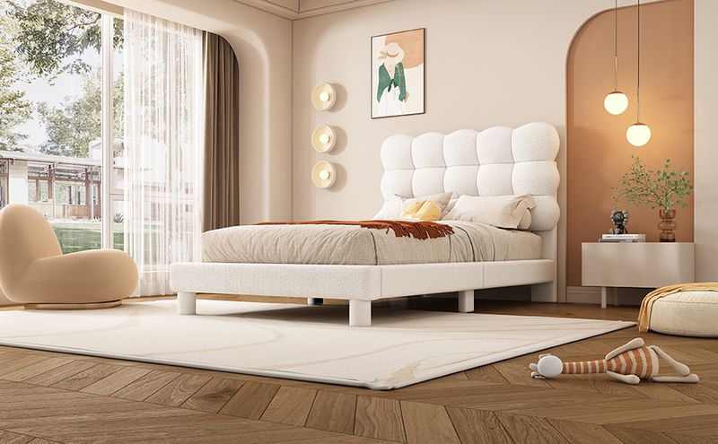 Flachbett 90x200cm, Verstellbares Kopfteil, Rosa Optik, Bianco_voghion.com