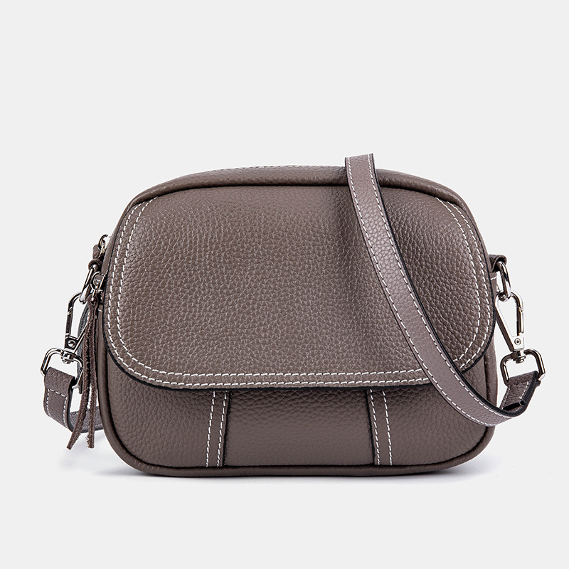 Borsa piccola in vera pelle da donna 2023 nuova borsa da donna con tracolla larga in pelle bovina alla moda con strato superiore versatile borsa a tracolla monospalla all'ingrosso ..._voghion.com