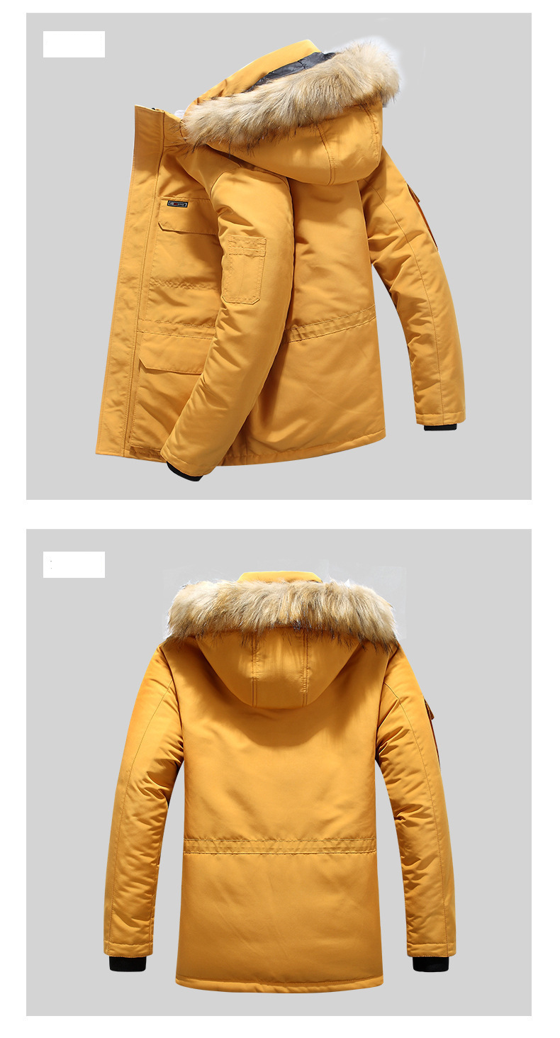 winter new men's cotton coat loose large size medium and long hooded thick warm men's clothing_voghion.com