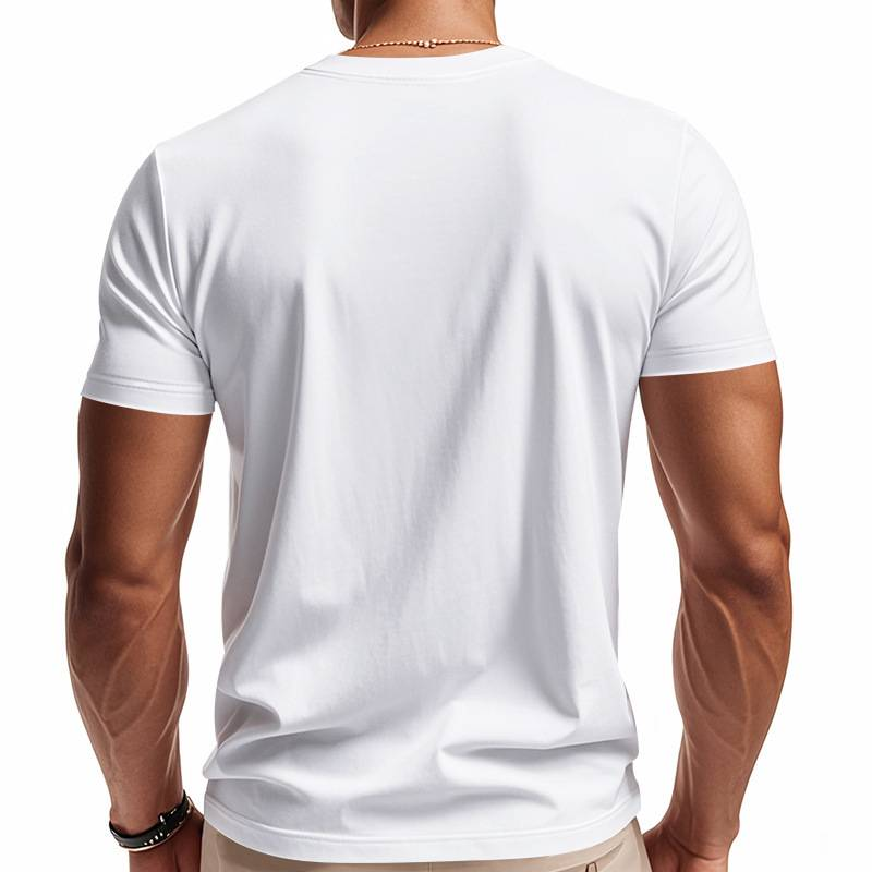 Trendiges, schnelltrocknendes, atmungsaktives, lässiges, sportliches und individuelles T-Shirt mit V-Ausschnitt für Herren im Frühling und Sommer_voghion.com