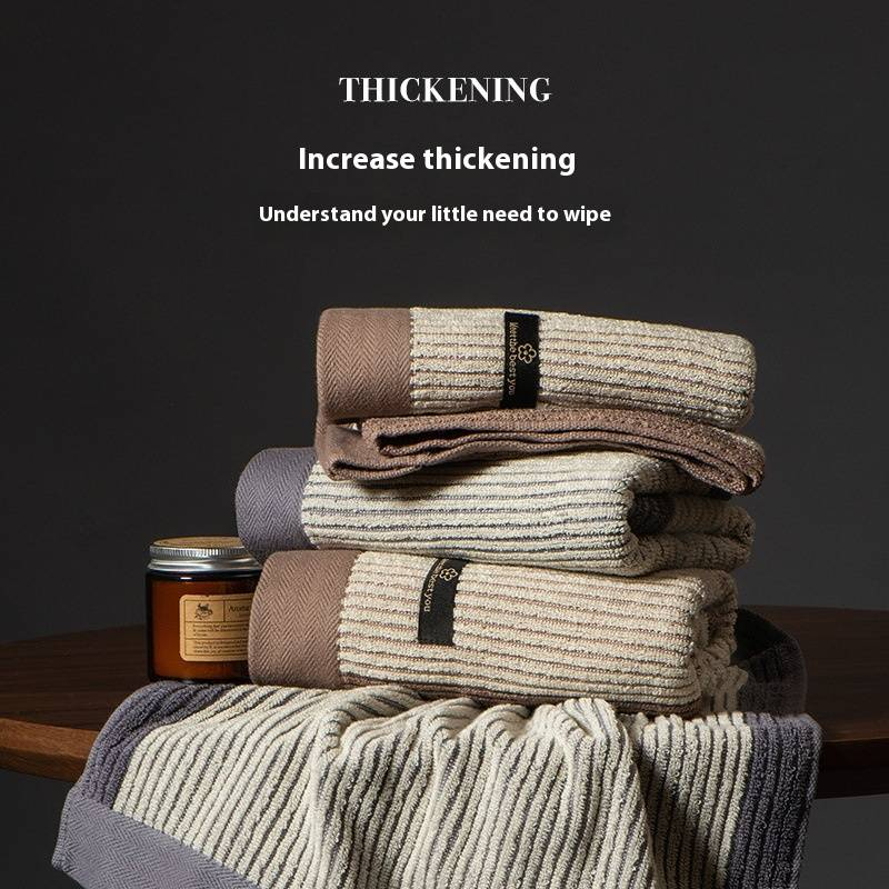 Premium 100% Cotton Bath Towel Set - Super Absorbent & Soft Face/Shower Towels For Men & Women Quick-Dry Hair & Body Towels_voghion.com