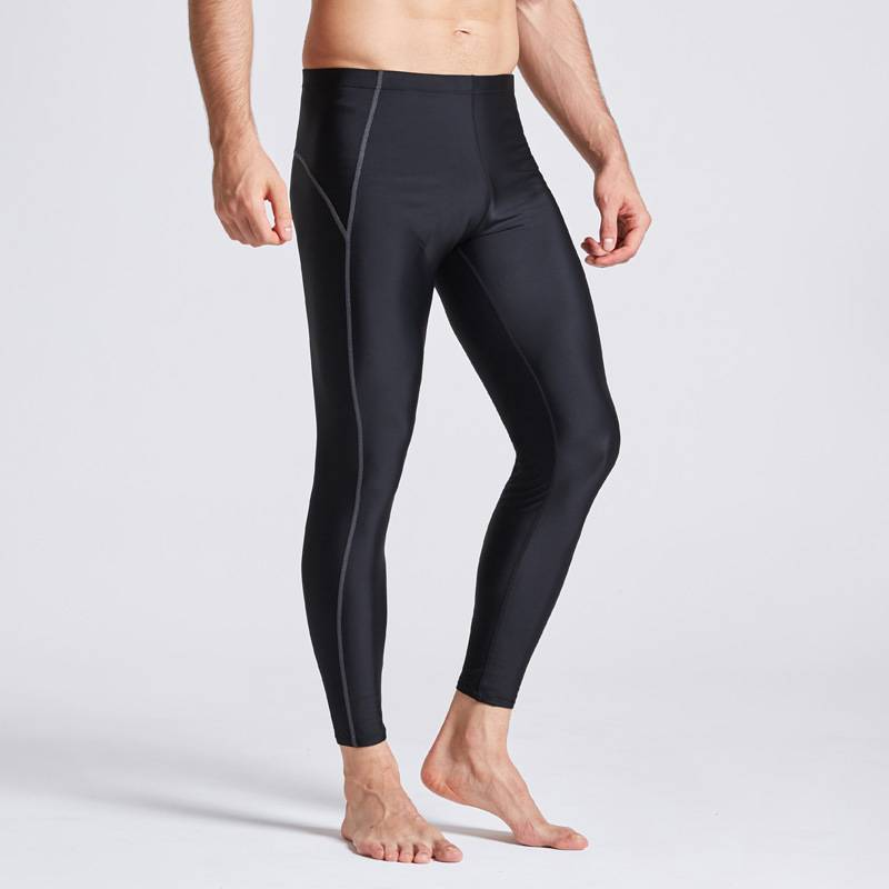 Traje de baño largo de secado rápido, protección solar, impermeable, para competición, para hombre, para esnórquel y surf._voghion.com