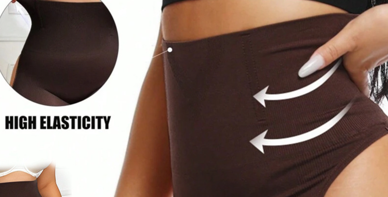 Shapewear mit hoher Taille und Po-Lifting für Damen – Nahtlose Bauchweg-Höschen mit Hüftvergrößerung, atmungsaktives Nylon_voghion.com