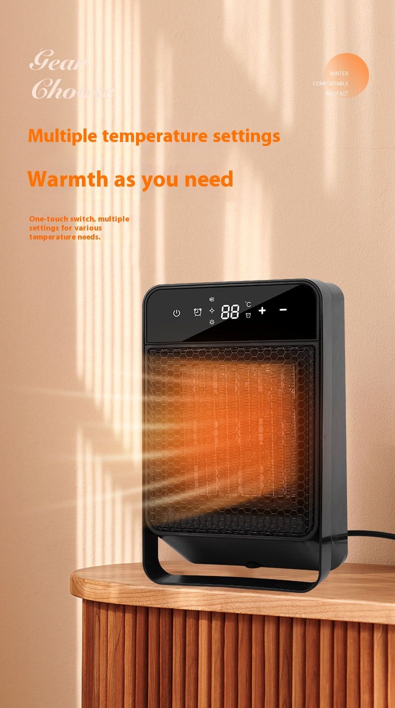 Dokunmatik Ekran ve Uzaktan Kumandalı Seramik Oda Isıtıcısı - 1500W Hızlı Isıtma, 8 Saat Zamanlayıcı, Aşırı Isınma Koruması, Ev/Ofis İçin Ultra Sessiz, Beyaz/Siyah_voghion.com