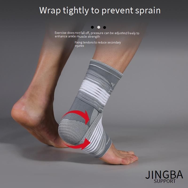 JINGBA Ankle Brace For Sports & Fitness - Breathable Support For Running, Basketball, Soccer, Jump Rope - Anti-Sprain Protection_voghion.com