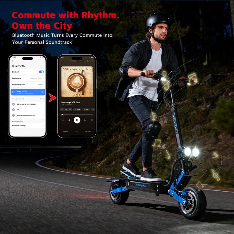 Patinete eléctrico Halo Knight T108 Pro de 11 pulgadas, todoterreno, 2 motores de 3000 W, batería de 60 V y 38,4 Ah_voghion.com