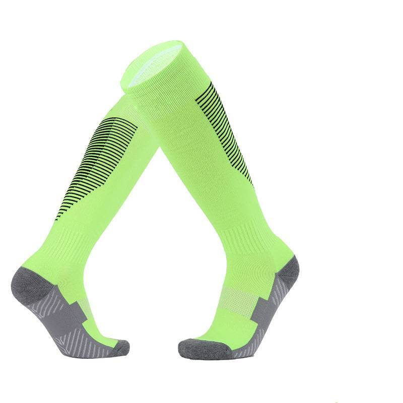 Football Socks Colored Terry Cloth Bottom Children's Soccer Socks, Adult Over The Knee Non Slip Socks, Long Striped Soccer Sports Socks_voghion.com