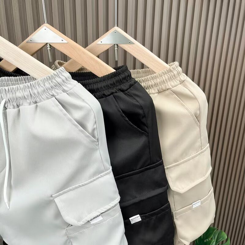 Men's Lightweight Summer Cargo Shorts - Relaxed Fit Casual Short Pants With Multiple Pockets, Straight Cut For Comfort (Black, Khaki, Gray) _voghion.com