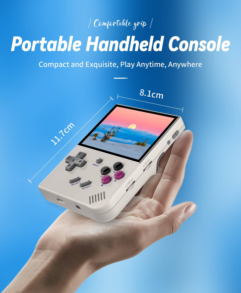 ANBERNIC RG35XX Plus Portable Video Game Console 3.5inch IPS Screen Classic Handheld Game Playe Gifts_voghion.com