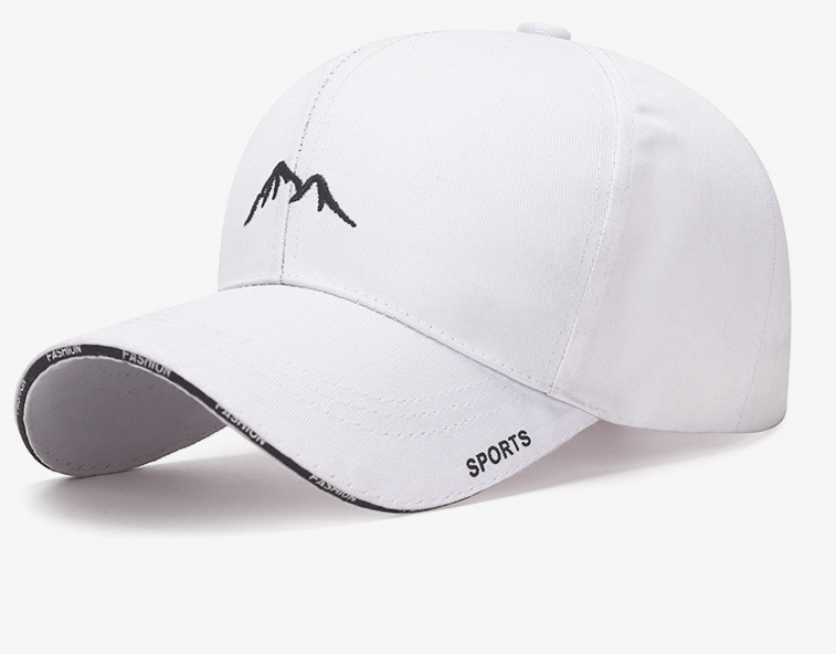 Jarní a letní nová vyšívaná horská sluneční clona baseballová čepice dámská síťovaná celebrita módní sendvičová sendvičová krempa s písmenem kachního zobáku_voghion.com