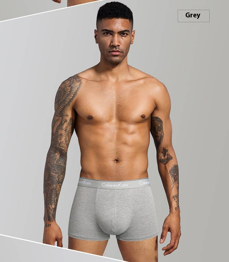 Men's Underwear Boxer Briefs Breathable Cotton Modal Four Corner Cɼckν Thin Shorts Pants Gift Box_voghion.com