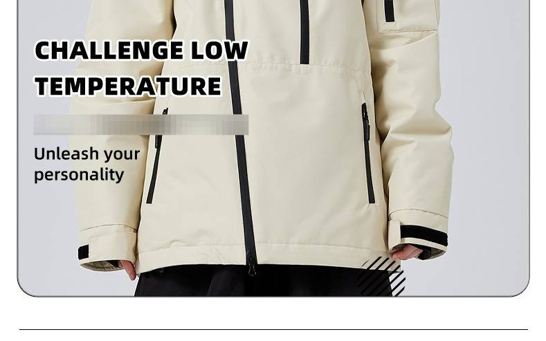 Veste de ski unisexe imperméable – Manteau d'hiver coupe-vent et isolant pour hommes et femmes, veste de snowboard légère et résistante_voghion.com