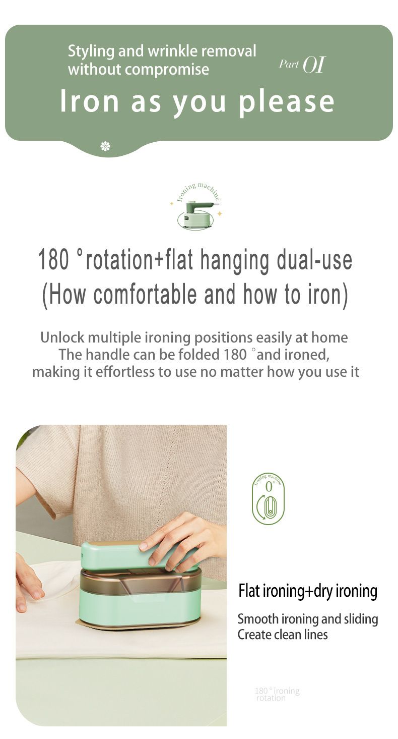 New Handheld Garment Steamer Home Use, Large Steam Electric Iron, Portable And Convenient For Dormitory, Clothes Ironing_voghion.com