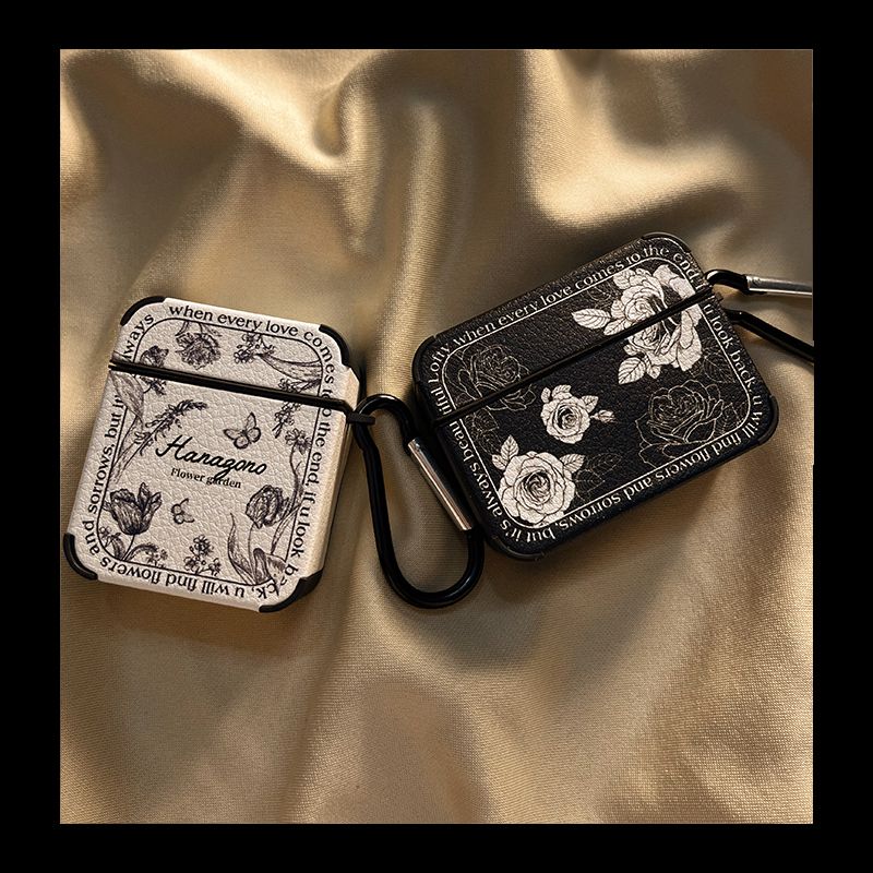 Custodia protettiva a forma di fiore 3 auricolari Bluetooth wireless di seconda generazione in pelle di terza generazione 1 adatti per airpod_voghion.com