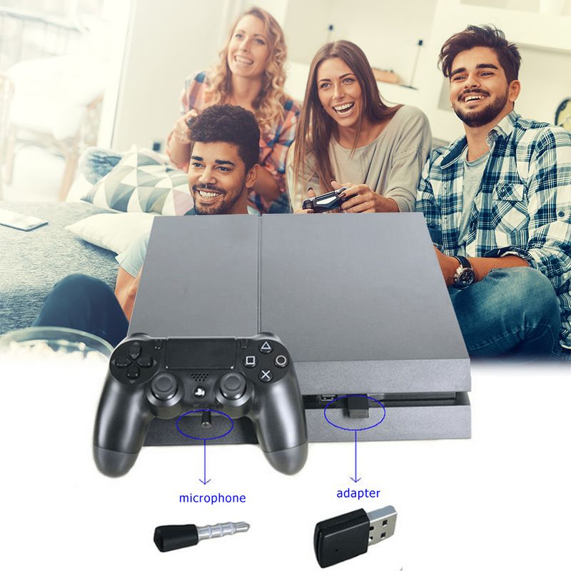 Adaptateur audio sans fil USB compatible Bluetooth 4.0, dongles, récepteur et émetteur pour écouteurs, pour manettes PS4 et PS5_voghion.com