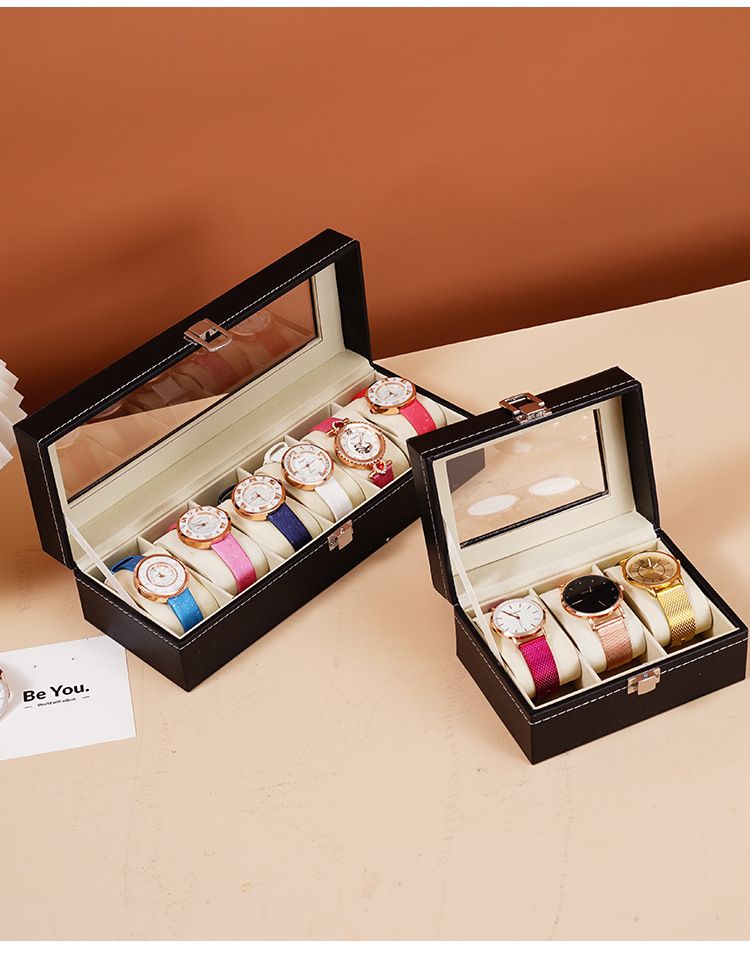 Leather Watch Box Watch Storage Box Watch Display Box Home Display Box Exquisite Simple Gift Box_voghion.com