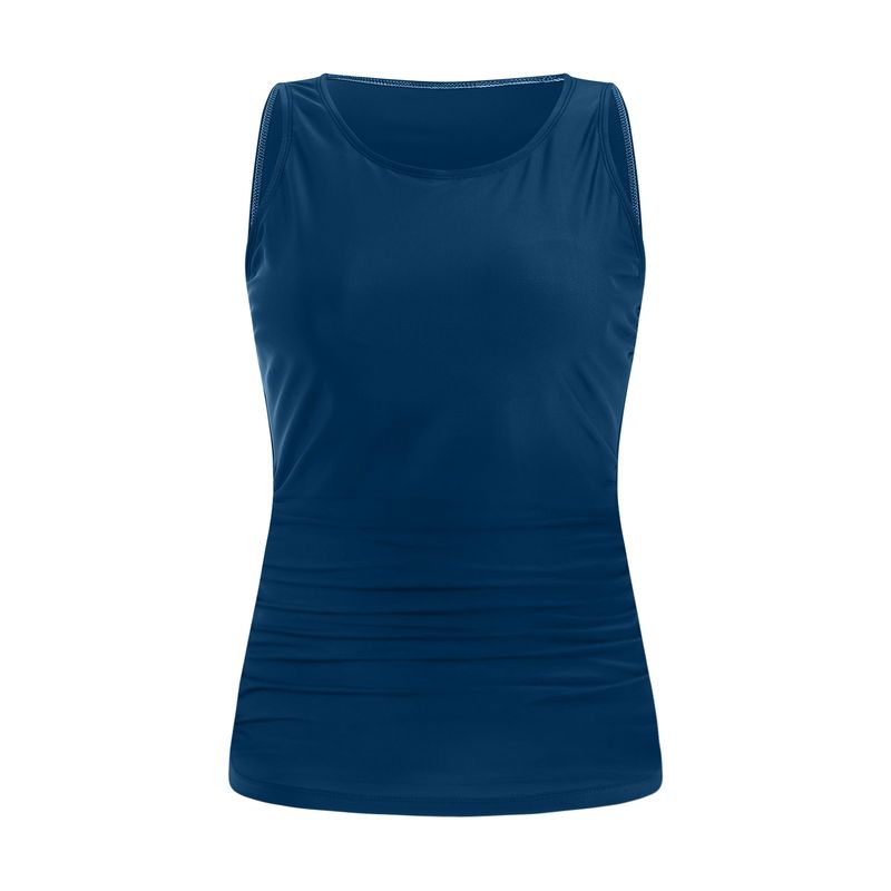Women's Clothing Solid Color Split Swimsuit Solid Color Sexy Bikini Beach Hot Spring Swimsuit Single Top_voghion.com