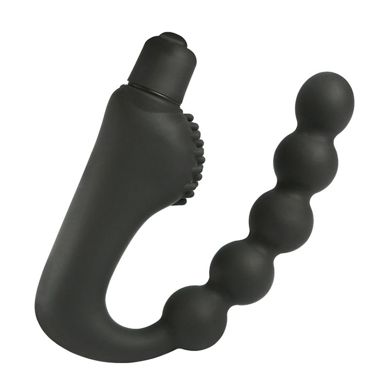 Granular prostate vibrator massager plug waterproof 10 speed stimulation buttocks anal silicone adult female male sex_voghion.com