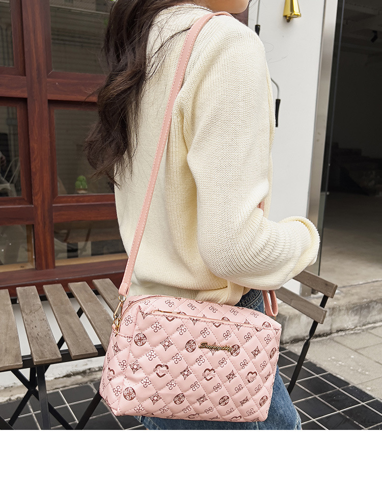 Three Layer Zippehot Selling Zippered Camera Bag in Large Capacity and Convenient Makeup Bag Fashionable Storage Bag Embroidered Shoulder Bag_voghion.com