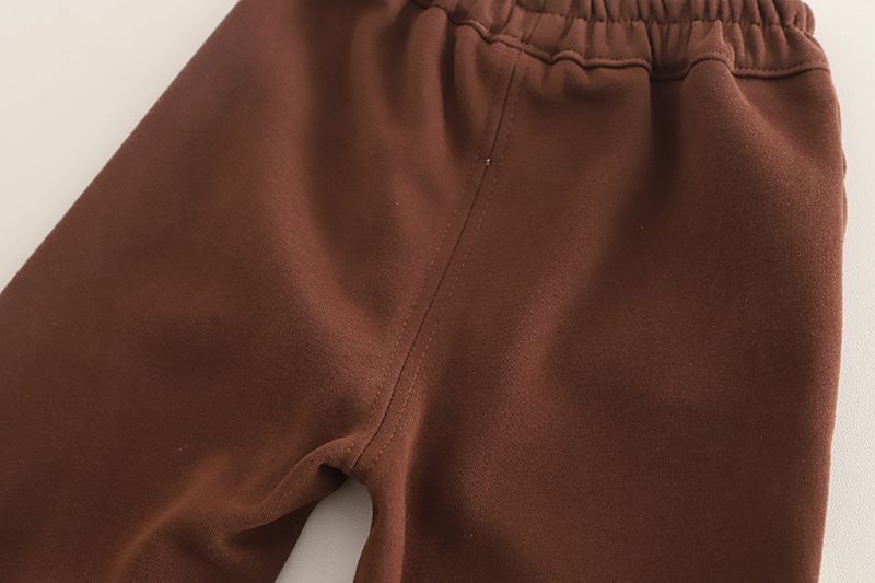 Felpa con cappuccio girocollo e set di 2 vestiti per bambini, primavera e autunno, alla moda, per bambini di un anno_voghion.com
