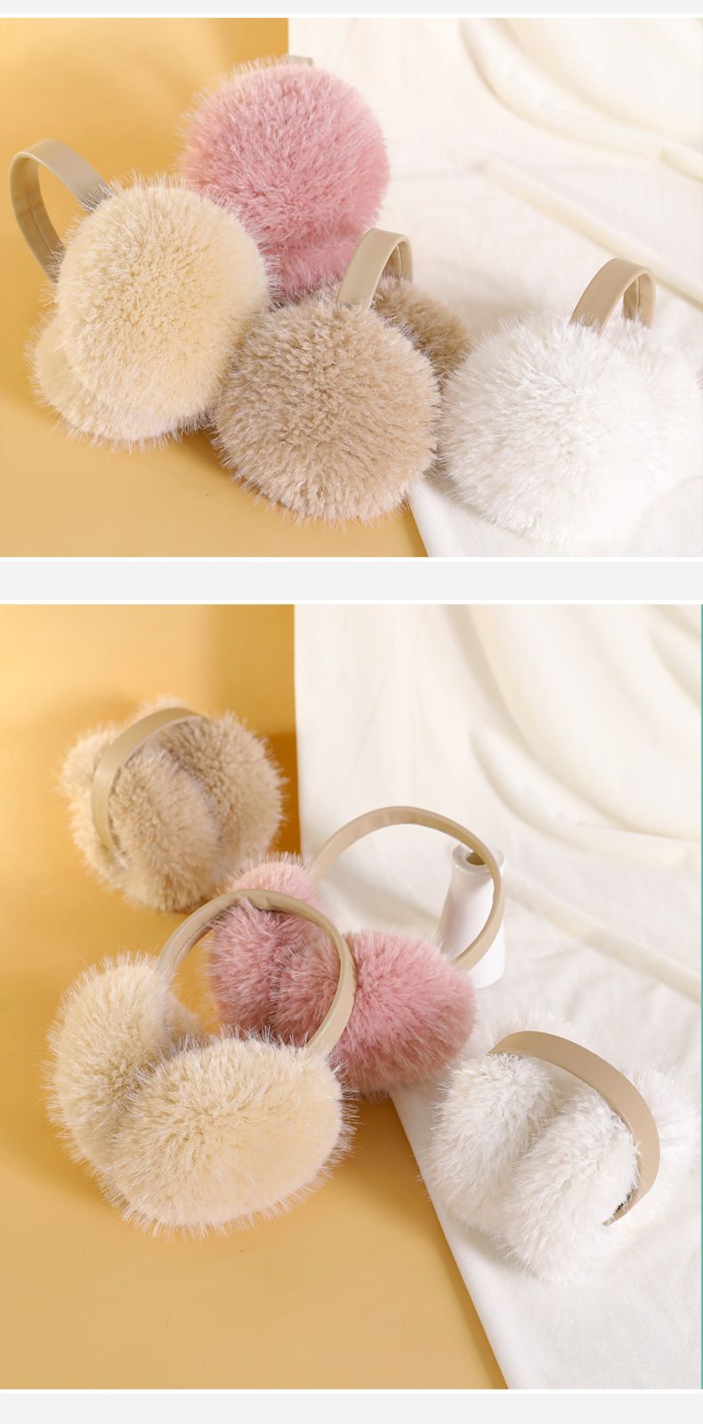 Paraorecchie invernali in pile di alta qualità per donna e uomo: morbidi e caldi, eleganti e comodi, accessori unisex per la stagione fredda._voghion.com