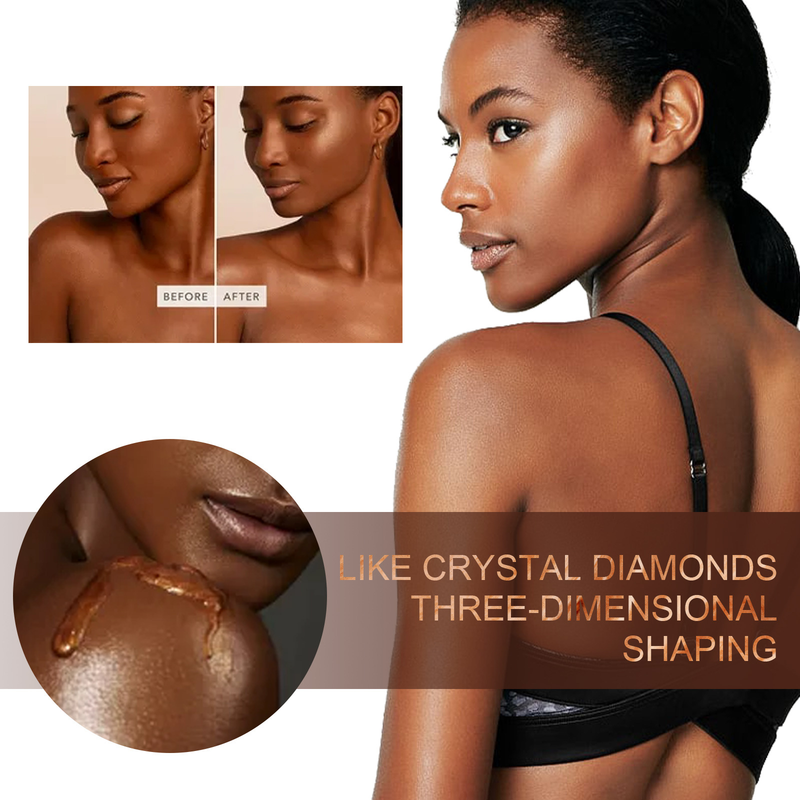 Körper-Highlighting-Öl, aufhellendes Make-up, Diamant-Haut-Highlighting-Öl, explodierendes Gesichts- und Körper-Make-up, das Glitzer festigt_voghion.com