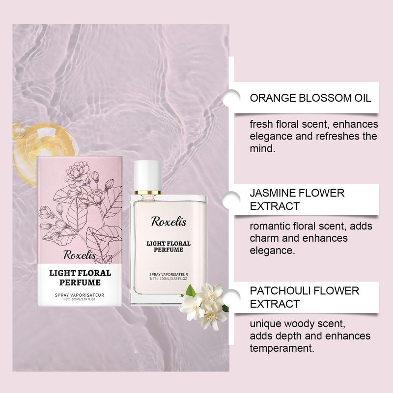 Let duftende blomsterparfume Elegant let blomster Blød duftende Frisk charmerende vedvarende parfume 100ml Stor kapacitet_voghion.com