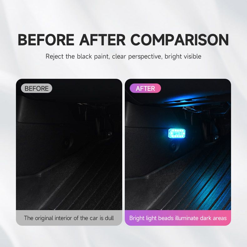 Illuminazione del bagagliaio del tetto touch, ricaricabile tramite USB, luce di lettura per auto, per la casa e la notte_voghion.com