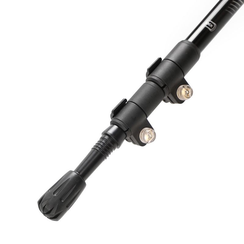 Trekkingstok met driedelige rechte handgreep en buitenvergrendeling van aluminiumlegering, telescopische wandelstok, set trekkingstokken_voghion.com
