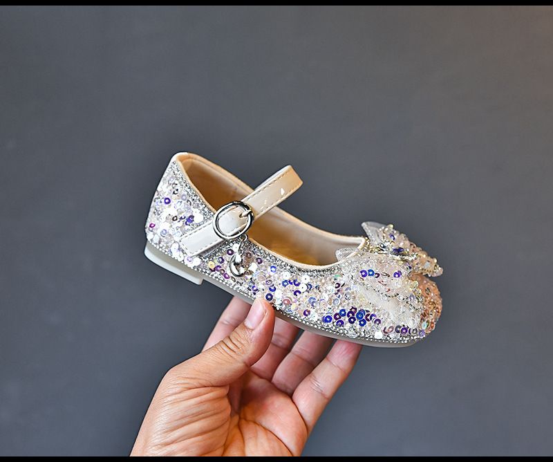 9137 herbst kinder Neue Mädchen Breiten Mund Schmetterling Prinzessin Mädchen Funkelnden Kristall Einzelnen Schüler Leistung Schuhe_voghion.com