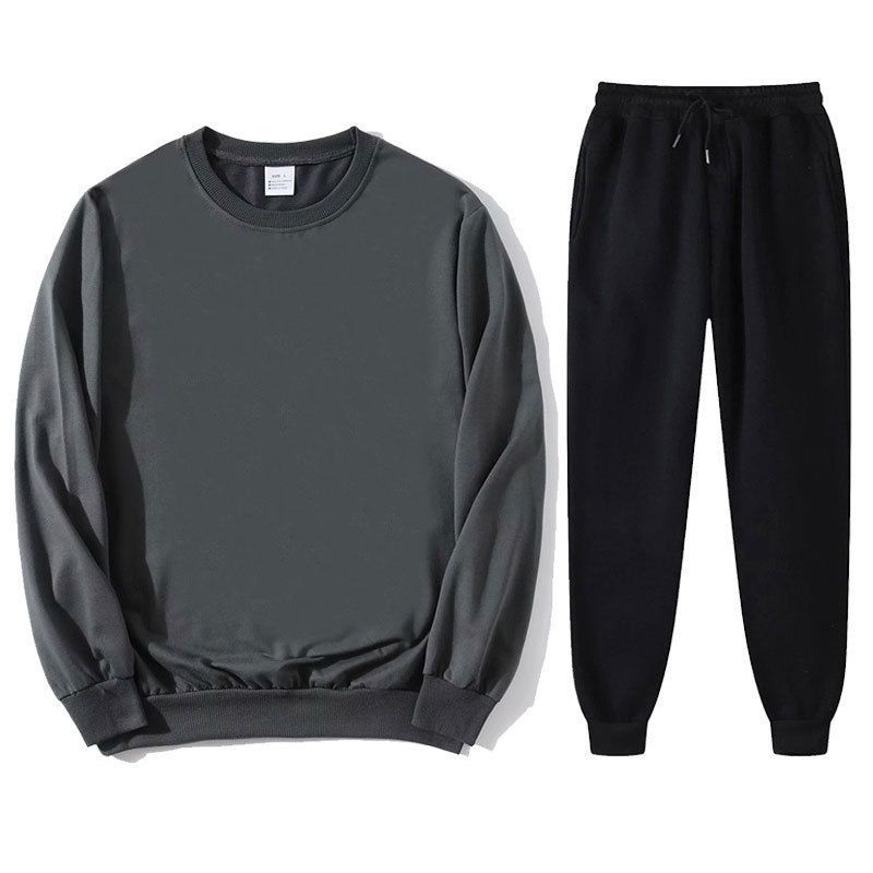 Conjunto de sudadera con capucha informal unisex: sudadera cómoda y elegante con pantalones deportivos a juego (varios colores y tallas, con opción de logotipo personalizado)_voghion.com