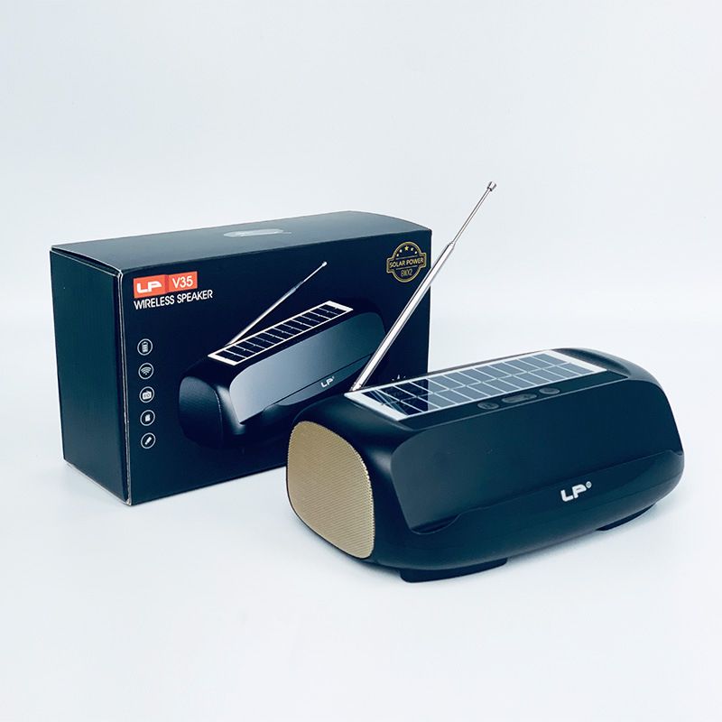 LP-V35 Nouveau support de téléphone domestique sans fil Bluetooth Haut-parleur solaire d'extérieur portable à grand volume_voghion.com