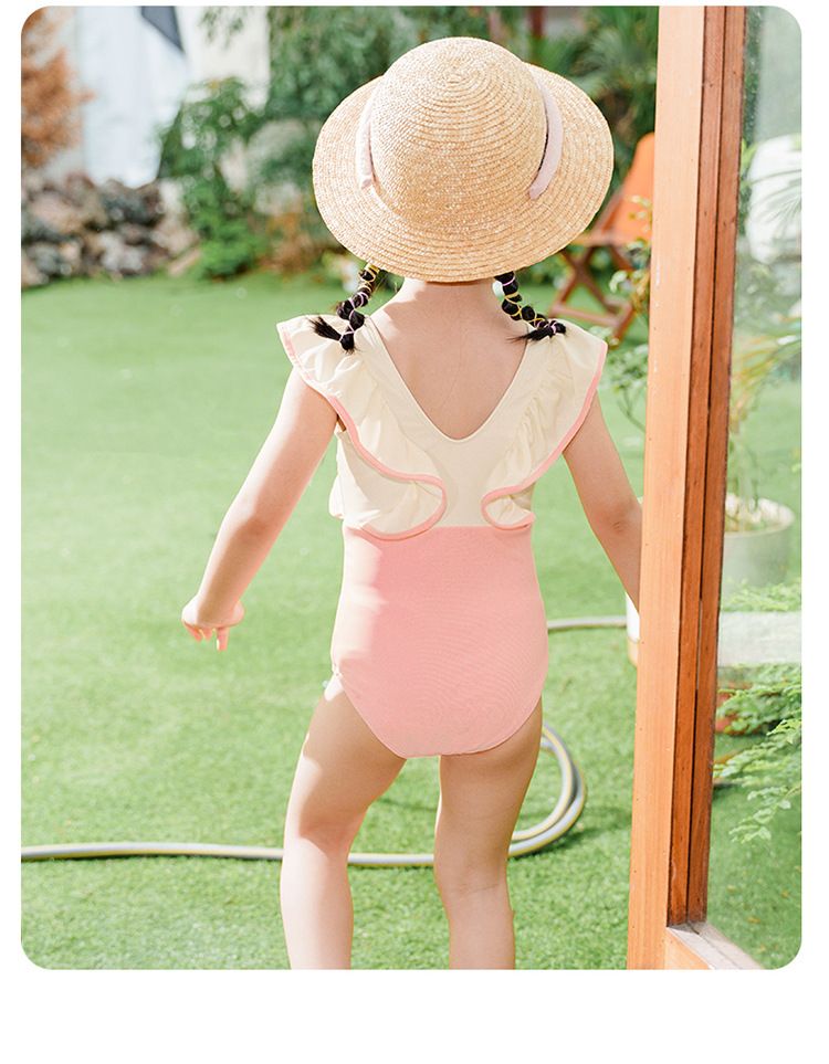 Vêtements pour bébé, maillot de bain une pièce pour enfants, maillot de bain mignon cerise en petit enfant, maillot de bain pour bébé fille_voghion.com