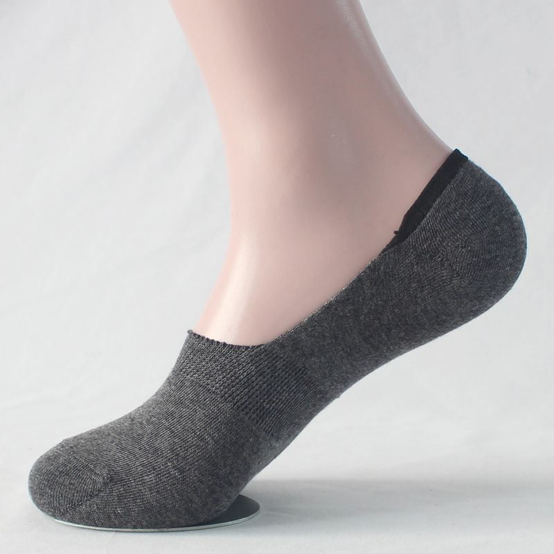 Invisible socks for men Solid color light mouth cotton garter with silicone non-slip boat socks Thin socks for men and women summer_voghion.com