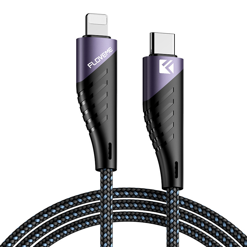 PD20w fast suitable for Apple phone cable, lightweight woven 9V2.3A flash charging data cable_voghion.com