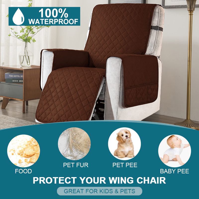 Fodera impermeabile per cuscino per chaise longue – Misura universale per divani e poltrone reclinabili a 4 posti (antiscivolo, elasticizzata, lavabile in lavatrice – 8 colori neutri)_voghion.com